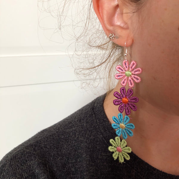 Pendientes Flores Long